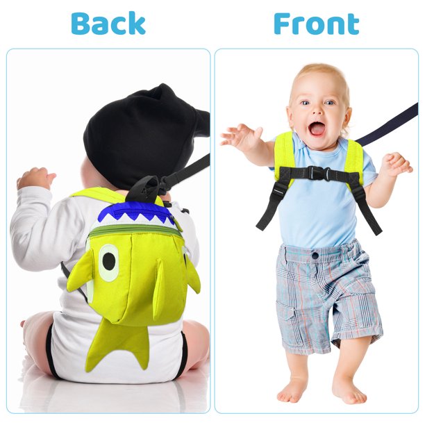 Toddler Backpack Leash, 2 in 1 Anti-lost Children Toddler Shark Pattern Backpack - Assortment