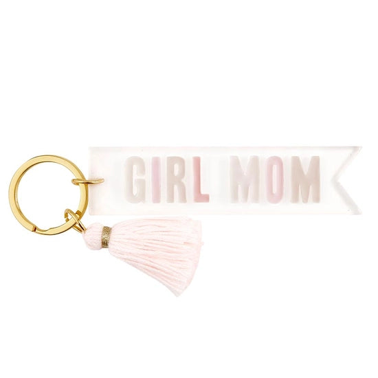 Girl Mom Key Chain