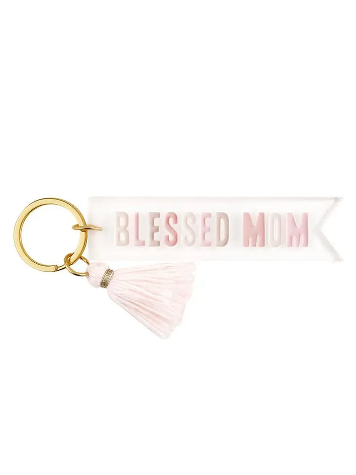 Blessed Mom Key Chain