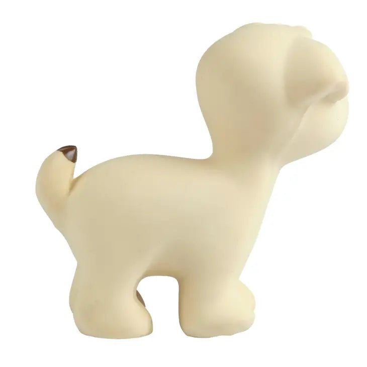 Puppy - Natural Organic Rubber Teether, Rattle & Bath Toy