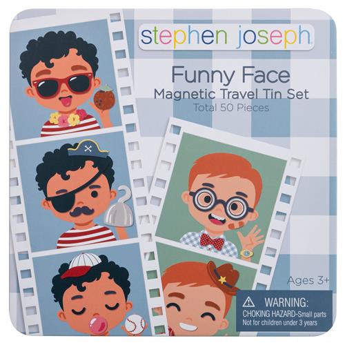 Stephen Joseph Funny Faces Magnetic Set - Boy or Girl