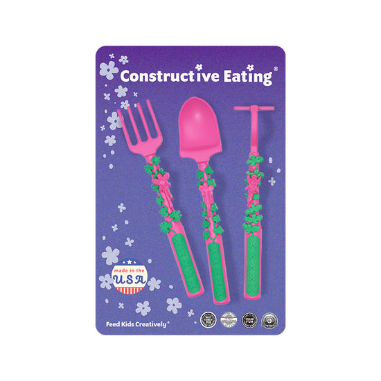 Constructive Eating Set of 3 Garden Fairy Utensils