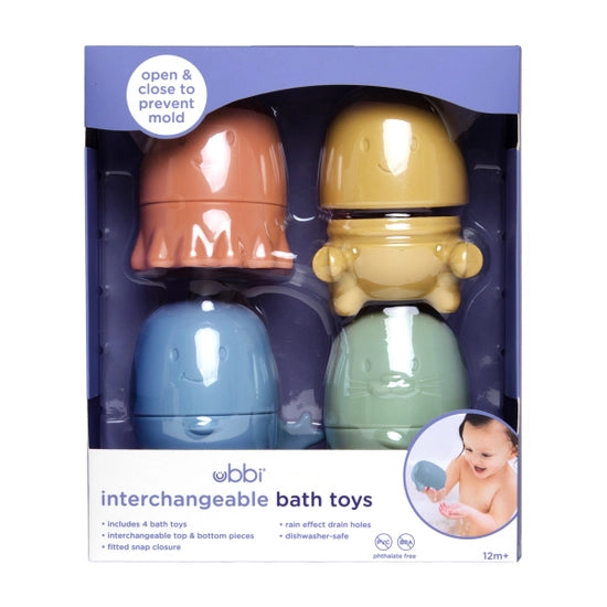 Ubbi Modern Interchangeable Bath Toys